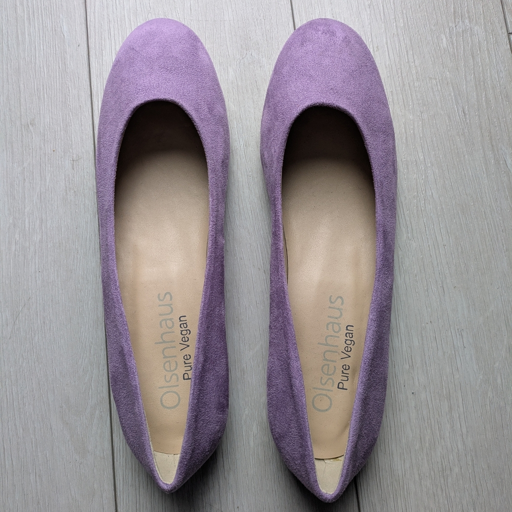 Lavender Vegan Flats